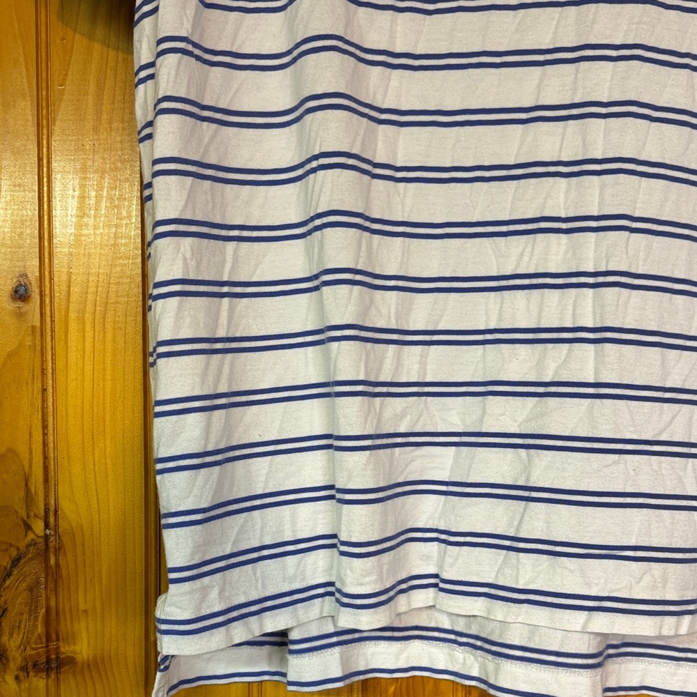 Polo Golf Ralph Lauren Vintage Lisle Striped Polo Shirt in Blue and White - Picture 6 of 11